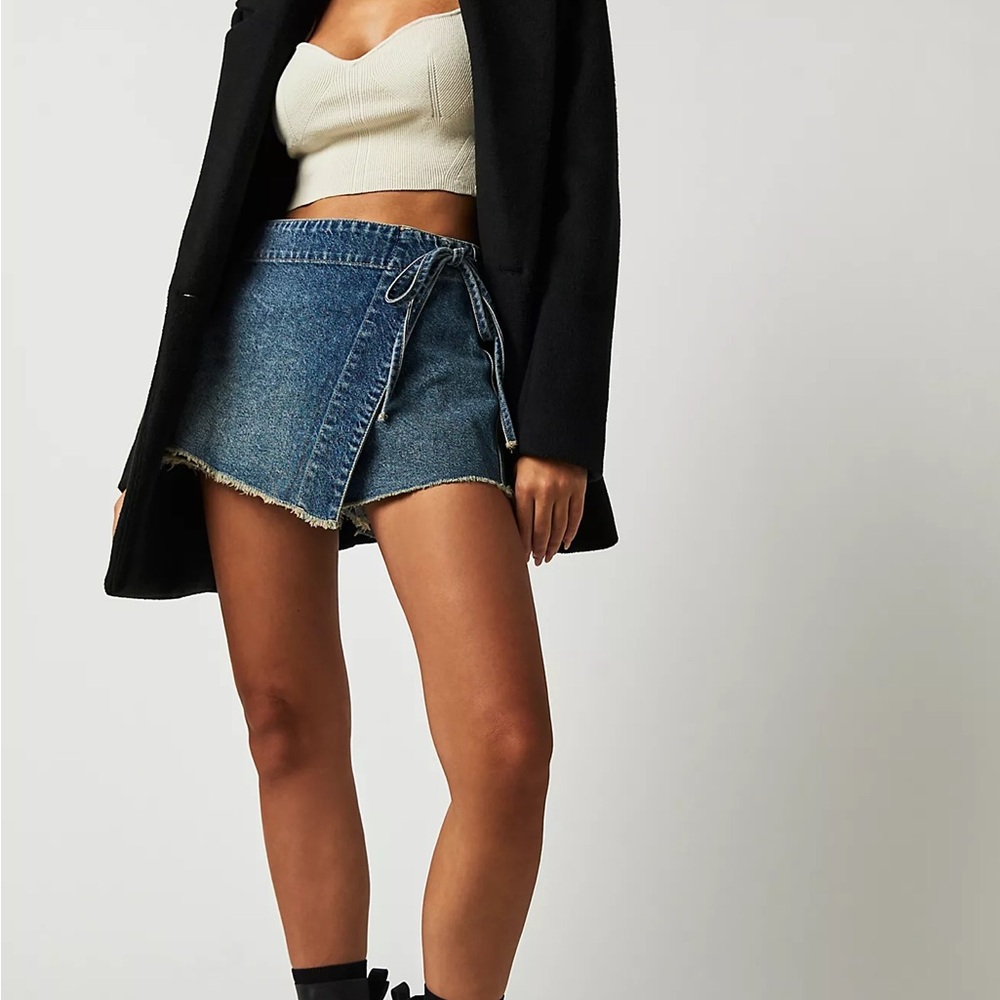 We The Free Emmy Denim Skort